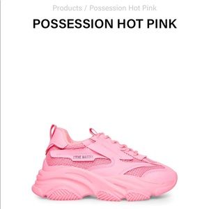 Pink Steve Madden chunky sneaker